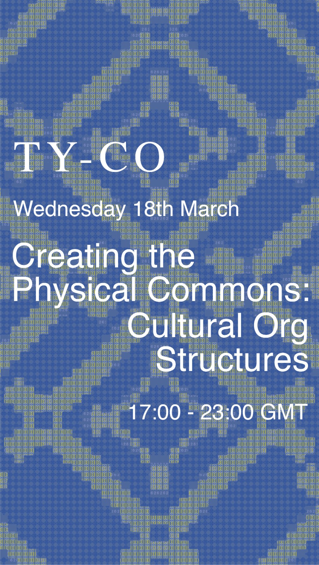 Invitation: Creating the Physical Commons, How to Design Cultural Centres, at Arroz Estúdios, Lisbon