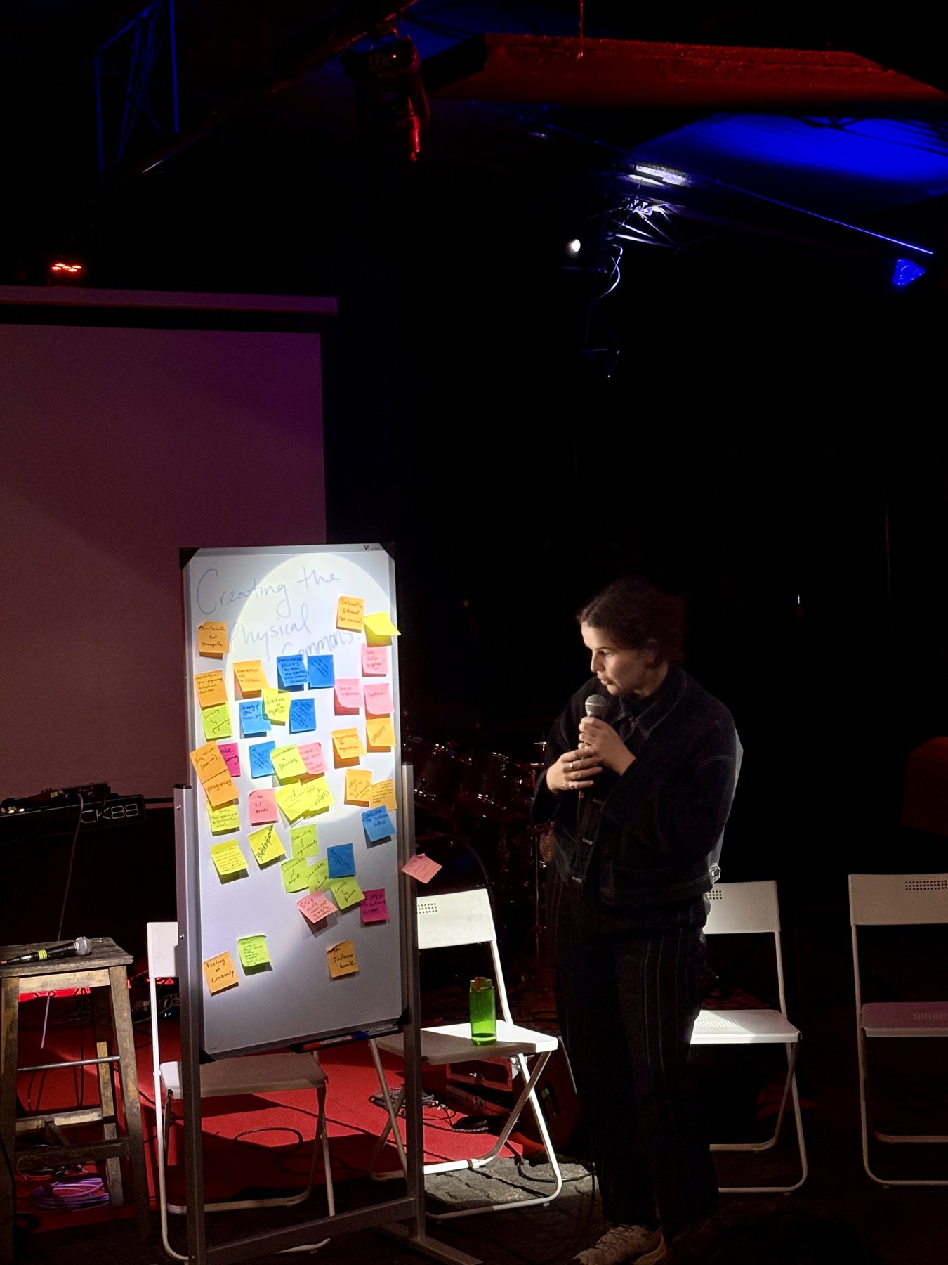 Ideas from the design session on sticky notes