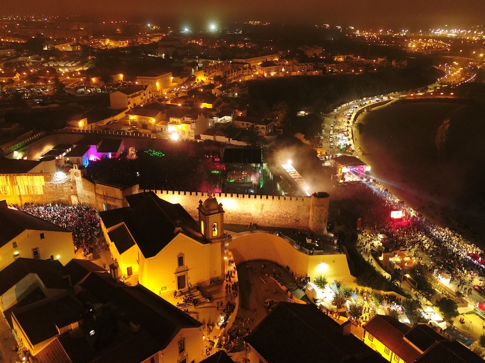 Festival Músicas do Mundo in Sines, seen from above, 2019