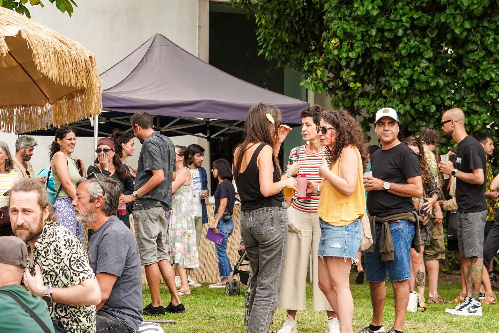 Crowd at an outdoor festival in Aveiro
