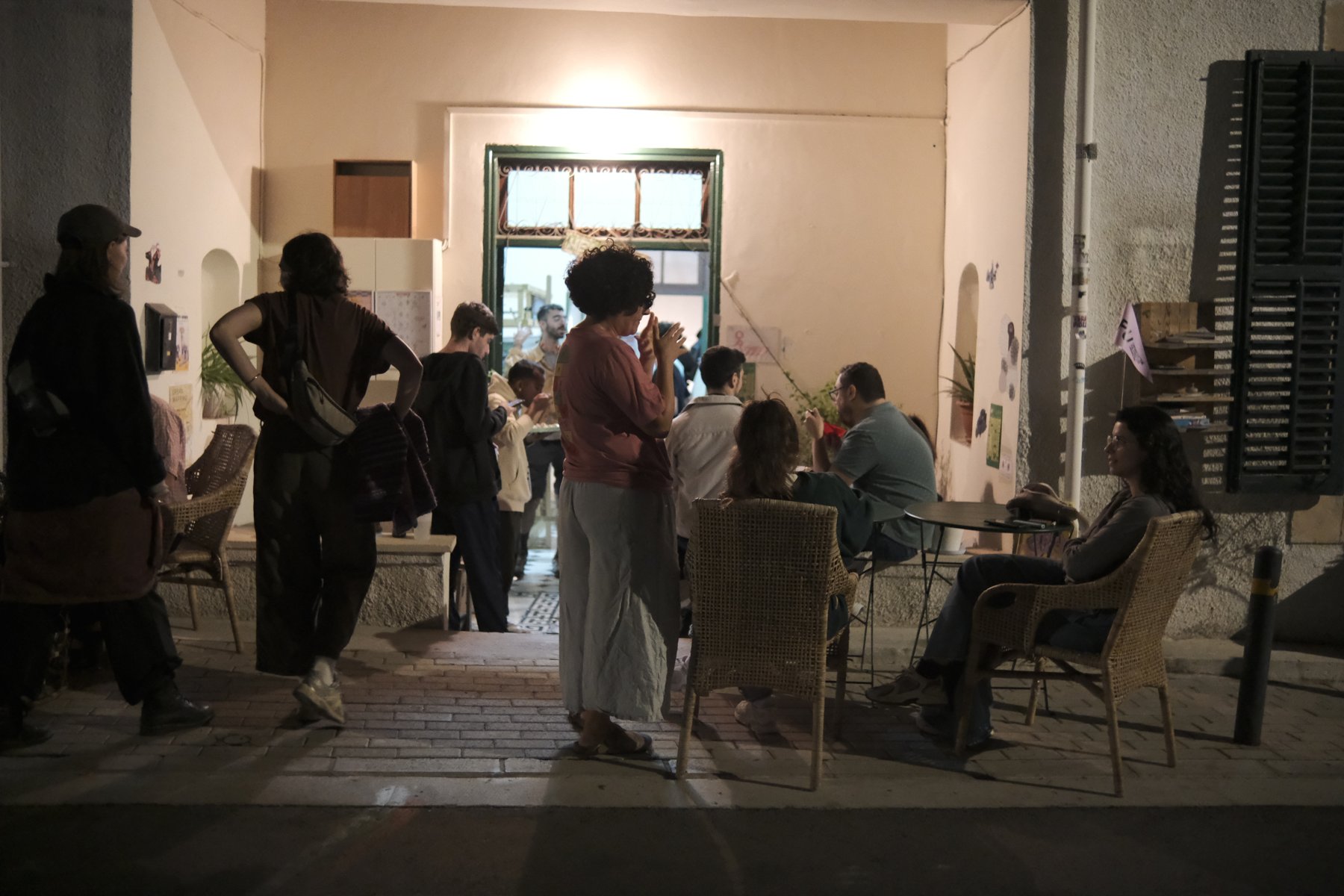 Inside OPU House on a Tuesday evening