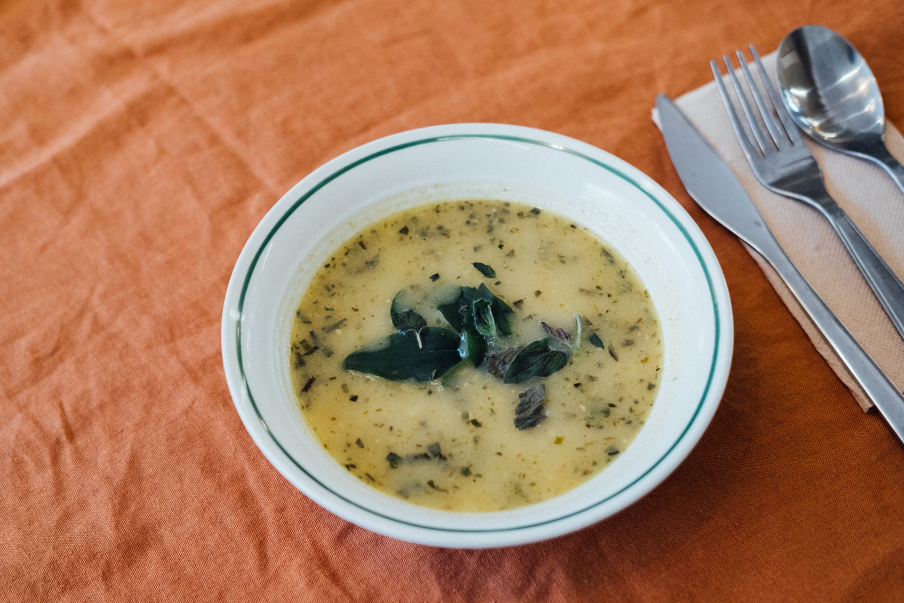 Soup served by Venn Canteen