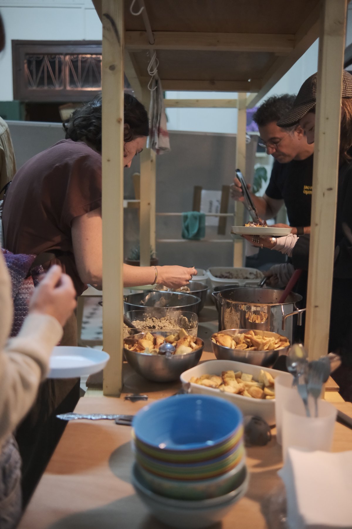 Food served at the Community Kitchen